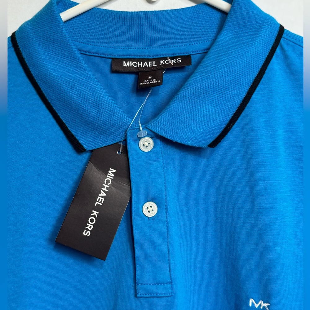 Michael Kors Polo Shirt Medium Turquiose